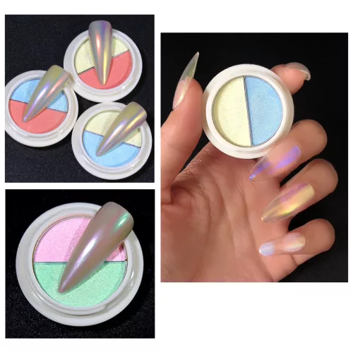 2 színű rainbow aurora pigment - 13