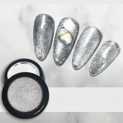 Silver cat eye pigment