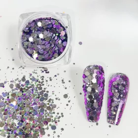 Holographic chunky glitter 01