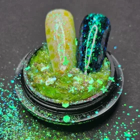 Colorful galaxy glitter 06