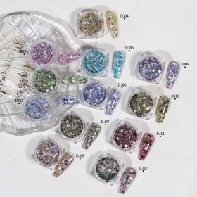 Metallic chunky glitter szett