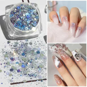 Irrizáló 3D glitter szett