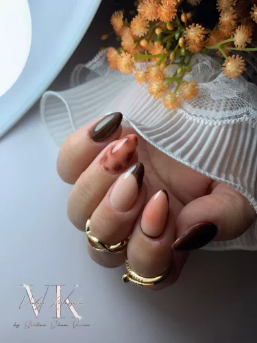Roniki Vanilla latte széria hema free - 12 gél lakk