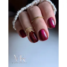 Roniki Amber cat eye gél lakk 04 - mágnesezhető