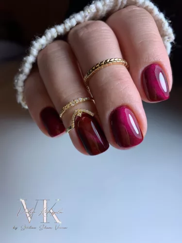 Roniki Amber cat eye gél lakk 04 - mágnesezhető
