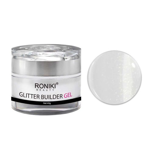 Roniki glitter builder gél - 01 - 40g