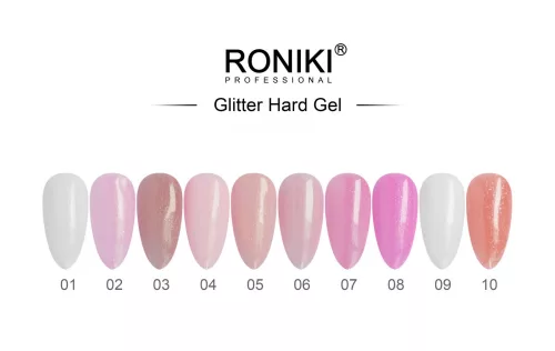 Roniki glitter builder gél - 05 - 40g