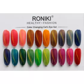   Roniki színváltó chameleon cat eye gél lakk 01 - mágnesezhető