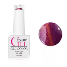   Roniki színváltó chameleon cat eye gél lakk 08 - mágnesezhető