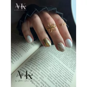 Roniki Diamond-H széria - 01 arany csillámos gél lakk