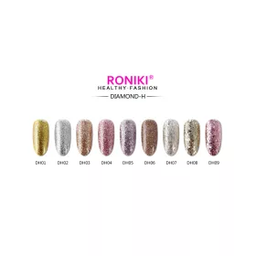 Roniki Diamond-H széria - 03 bronz csillámos gél lakk
