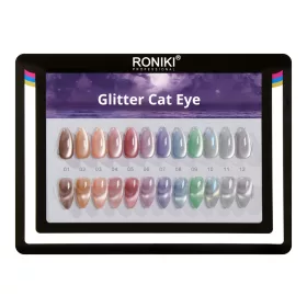 Roniki Glitter cat eye gél lakk box