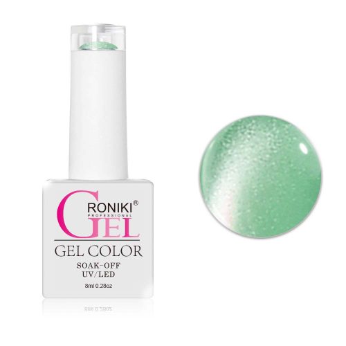 Roniki Glitter cat eye gél lakk 09 - mágnesezhető