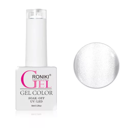 Roniki Glitter cat eye gél lakk 11 - mágnesezhető