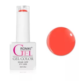   Roniki Glow in the dark széria - 02 sötétben világító neon narancs gél lakk