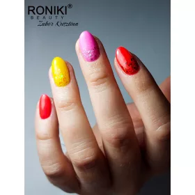   Roniki Glow in the dark széria - 07 sötétben világító neon sárga gél lakk