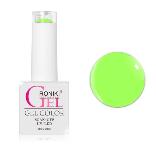 Roniki Glow in the dark széria - 08 sötétben világító neon zöld gél lakk