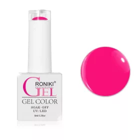   Roniki Glow in the dark széria - 10 sötétben világító neon pink gél lakk