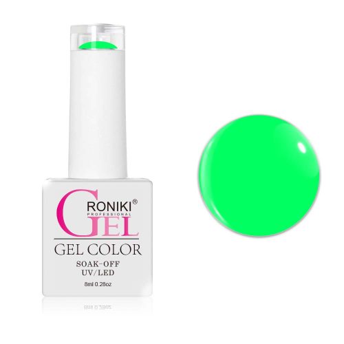 Roniki Glow in the dark széria - 13 sötétben világító neon zöld gél lakk