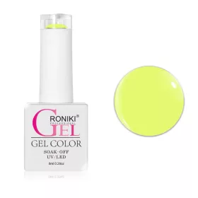   Roniki Glow in the dark széria - 16 sötétben világító neon sárga gél lakk
