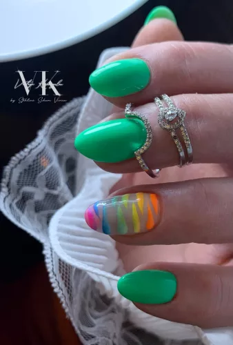 Roniki Ice green széria - 07 gél lakk