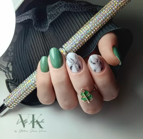 Roniki Ice green széria - 08 gél lakk
