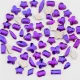 Roniki csiszolt formakő mix - purple velvet -  100db