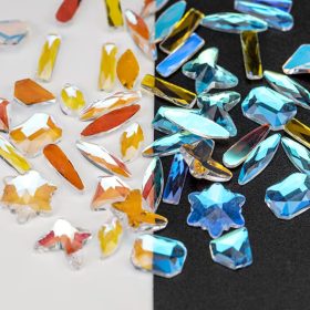 Roniki csiszolt formakő mix - transparent aurora -  100db