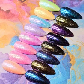 Roniki neon holographic chrome - #2 krómpor