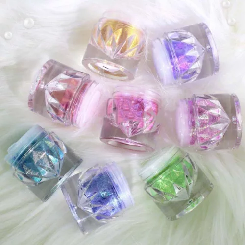 Roniki neon holographic chrome - #6 krómpor