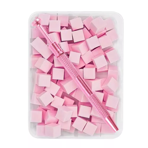 Roniki ombre szivacs és toll készlet - pink