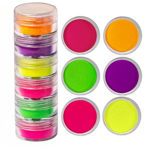 Roniki neon pigmentpor szett - C - 6db