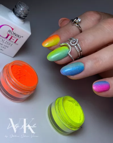 Roniki neon pigmentpor szett - C - 6db