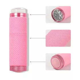   Roniki pink mini UV lámpa szilikon fejjel - hordozható, elemes