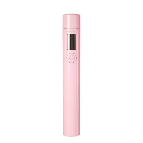 Roniki pink mini UV lámpa állvánnyal, szilikon fejjel - hordozható, tölthető