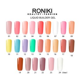   Roniki hema free liquid builder gél - 04 - ecsetes építőzselé