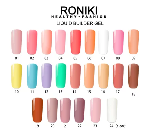 Roniki hema free liquid builder gél - 20 - ecsetes építőzselé
