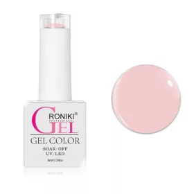 Roniki Macaron széria - 01 púderrózsaszín gél lakk