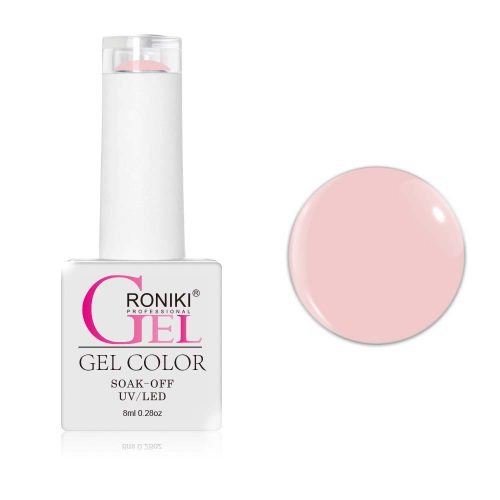 Roniki Macaron széria TPO free - 01 púderrózsaszín gél lakk