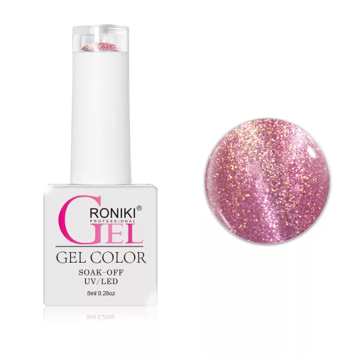 Roniki Mermaid cat eye gél lakk 10 - mágnesezhető