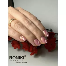 Roniki Mermaid cat eye gél lakk 10 - mágnesezhető
