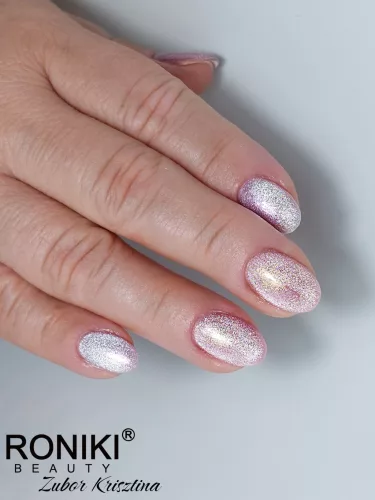 Roniki Mermaid cat eye gél lakk 10 - mágnesezhető