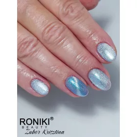 Roniki Mermaid cat eye gél lakk 12 - mágnesezhető