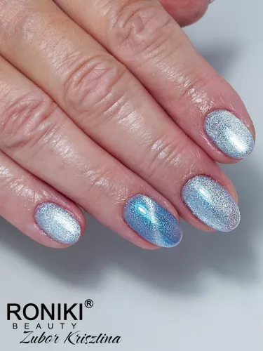 Roniki Mermaid cat eye gél lakk 12 - mágnesezhető