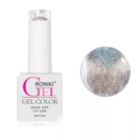 Roniki Mermaid cat eye gél lakk 13 - mágnesezhető