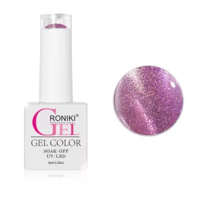 Roniki Mermaid cat eye gél lakk 14 - mágnesezhető