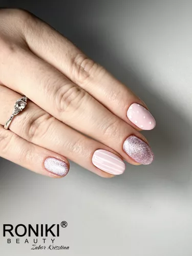 Roniki Mermaid cat eye gél lakk 14 - mágnesezhető