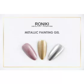   Roniki Metallic Painting gél 01 - rózsaszín króm festőzselé - 5g