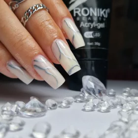   Roniki Metallic Painting gél 03 - ezüst króm festőzselé - 5g