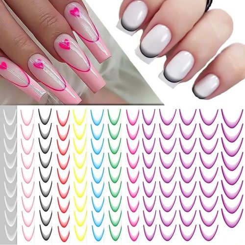 Roniki ombre francia mosolyvonal matrica - öntapadó 39db